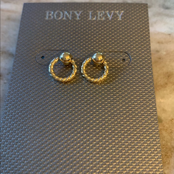 BONY LEVY 18K Gold Icons Beaded ⭕️ Stud Earrings - Picture 2 of 10
